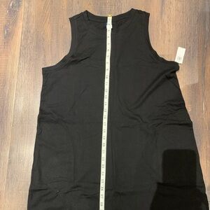 NWT Black sleeveless jersey summer dress.